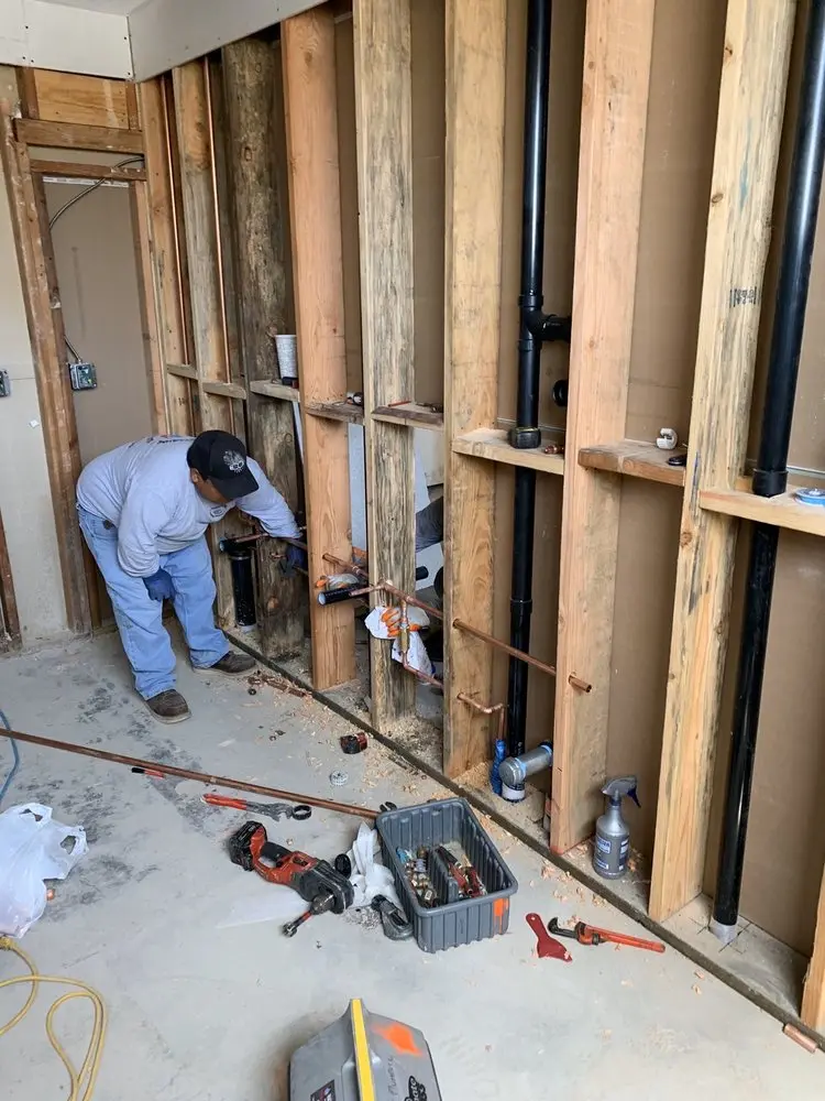 Commercial rough-in plumbing for Trenchless Sewer Repair in South Boston